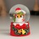 Souvenir Polystone Water Ball "New Year's character with a bow, Christmas tree" MIX 4.7x4.7x6.5 cm