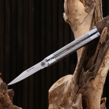 Buratino butterfly knife 19cm, blade 82mm/1.9mm, steel 420