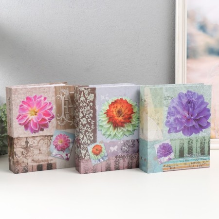 Photo album for 200 photos 10x15 cm "Flower collection" mix