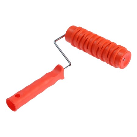 Decorative tundra roller, rubber, "birch bark", handle d = 6 mm, 180 mm-6