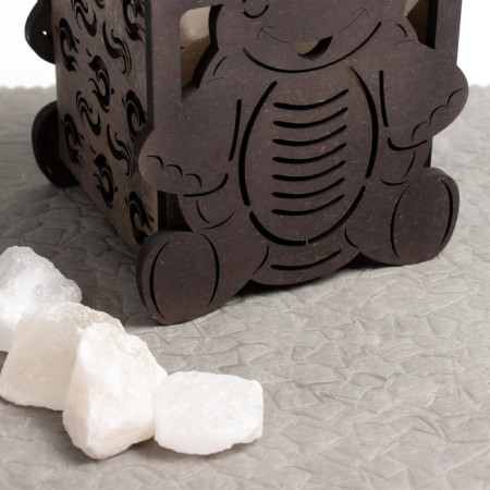 Salt lamp "Turtle" Wooden E14 15W 1.4 kg-6