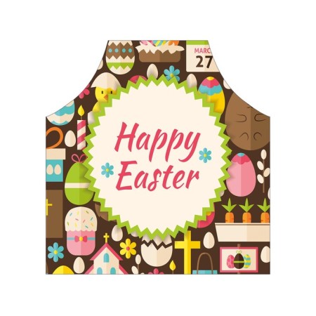Apron kitchen with a photo print "Easter holiday", adjustable, size OS-2