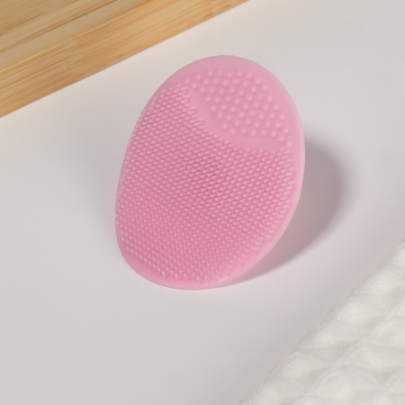 Washing brush "Oval" on a suction cup, 6.3 × 5 cm, color mix-6
