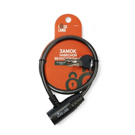 Castle of hinged bicycle Lockland, 8x650 mm, English key with a plastic handle-8