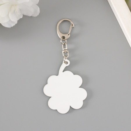 Acryl keychain "God's cow on the clover" 4.4x5.5 cm-2
