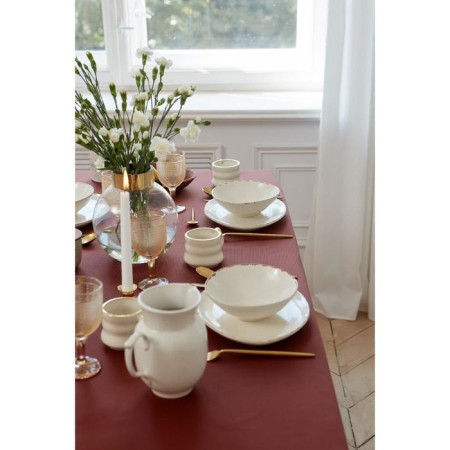 The tablecloth "Ethel" Lines 150*180 +/- 3cm, central chocolate, pl. 192 g/m2, hl with VGMO-6