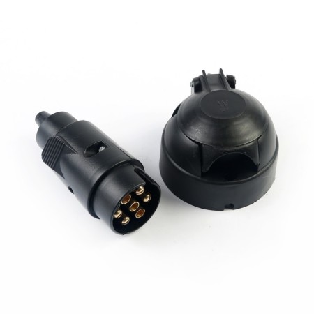 The connector of the trailer is plastic