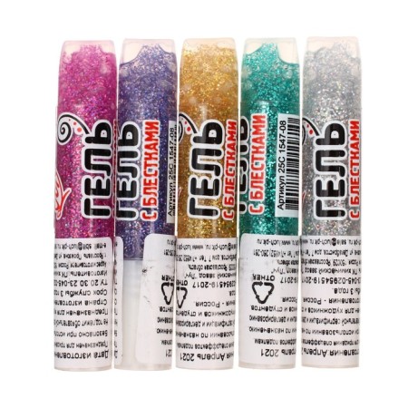 Gel with sparkles "Ray", 5 ml, "Brill", mix-1