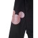 Female sweatshirt CONTE ELEGANT, XXS size, Black-Dusty Rose color
