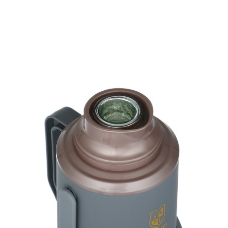 Thermos 1.2 l, with a glass flask, retains heat 24 hours, brown-2