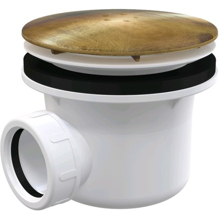 Siphon for the ALCAPLAST A49TIC pallet, with a drain hole D = 90 mm, antique bronze