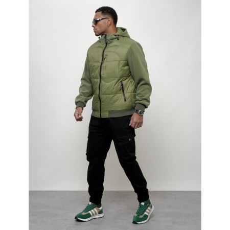 Sports male jacket, size 56, green color-10