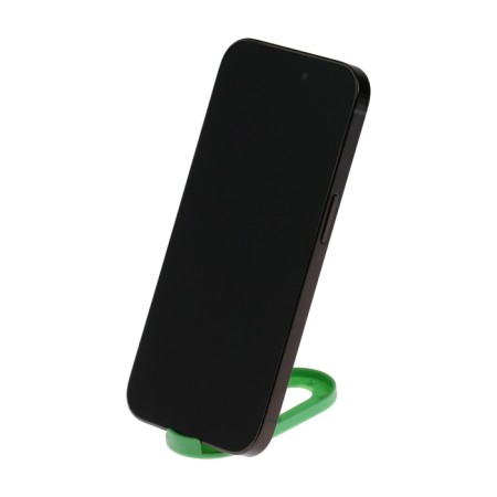 Luazon phone stand, folding, oval, adjustable height, green-4