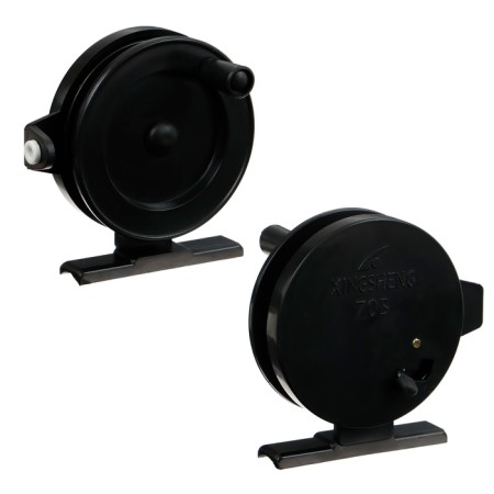 Inertial coil, plastic, diameter 6.3 cm, guide fishing lines, black color, 703-1