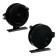 Inertial coil, plastic, diameter 6.3 cm, guide fishing lines, black color, 703