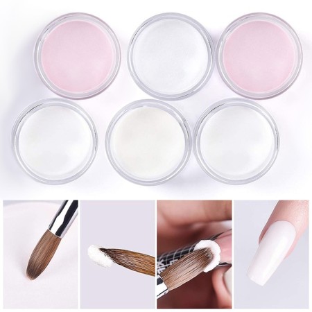 Acrylic powder for nails, camouflage, 6 pcs, 3 g, multi -colored-1