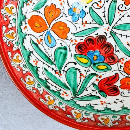 Suditsa Rishtan ceramics "Turkish pattern", 25 cm, mix-6