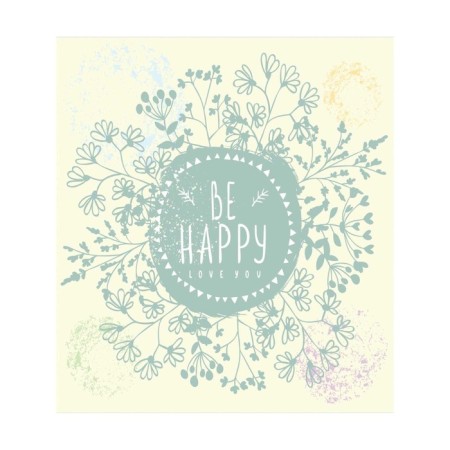 A set of napkins for setting the table “Be happy”, rectangular, size 32x46 cm, 4 pcs-2