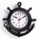 Wall clock, series: sea, "anchor", smooth move, 23 x 24 cm, d-13 cm