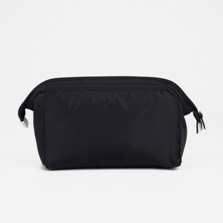 Cosmetic bag with lightning, black color-1
