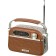 Portable Hyundai H-PSR200 radio receiver brown/silver USB Microsd