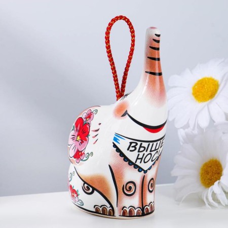 Souvenir bell "Elephant. Above the nose", 10 cm, mix
