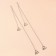 Decorative straps with rhinestones, metal fittings, 3 mm, 45 cm, steam, silver color