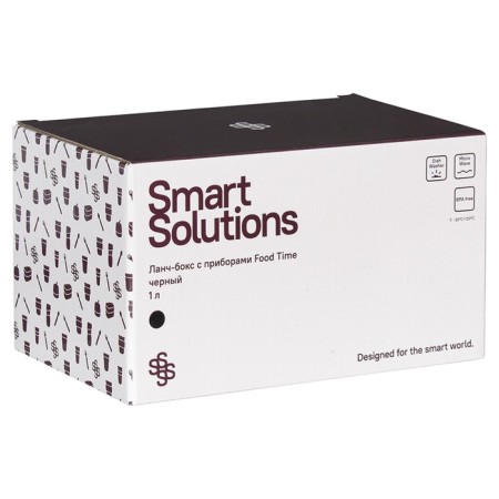 Lunch-box with devices Smart Solutions Food Time, 1 L, Black Color Black-2