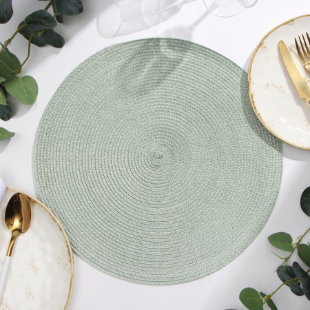 Serving shade "Classic", color green, d 38cm