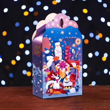 Gift box "Fantasy" in purple 12 x 7 x 23 cm