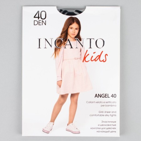 Pantyhose children's angel, black color (Nero), height 128-134 cm-2