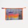 Lightning cosmetic bag, orange/gray color