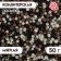 Confectionery sprinkling with a soft center "Bead": white, black, brown, 50 g