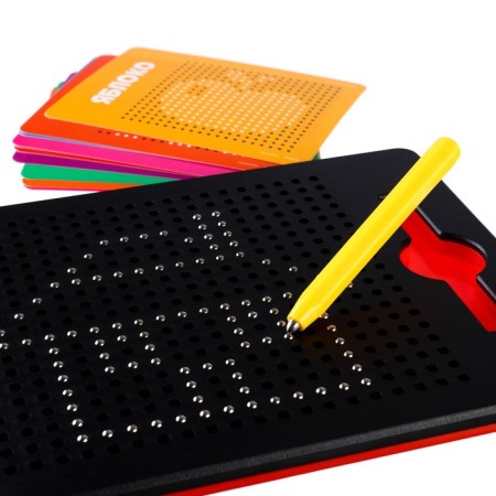 The training tablet "Magnetic drawing: fairy -tale patrol", 380 holes, black color-7