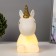 Nightnik "Unicorn in Gold" LED from batteries with a white-gold 9.5x14x20 cm Risalux