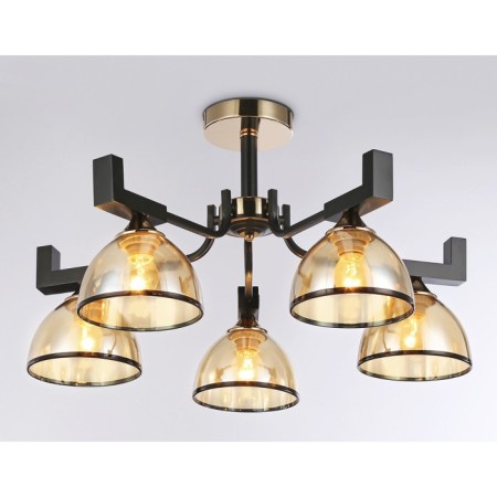 Suspended chandelier Ambrella Light, Traditional, TR9099, 5HE27, Black Color, Gold-2