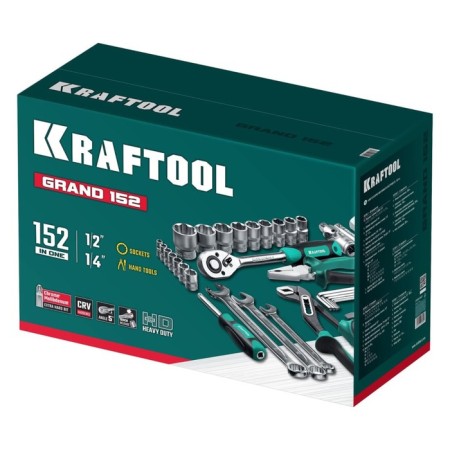 Universal instrument set Kraftool Grand-152, 152 items-4
