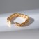 Ring "curls" square, color gold, dimensionless