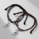 Bracelets "Demetrons" mugs with coffee, black-brown color, 8 cm