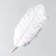 Feather of ostrich 30-35 cm, white