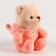 Soft toy "Bear" in a suit, 23 cm, pink color