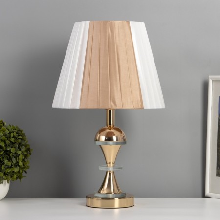 Table lamp "Style" 1x40W E27+ LED lighting 3W gold 28x28x46cm