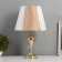 Table lamp "Style" 1x40W E27+ LED lighting 3W gold 28x28x46cm