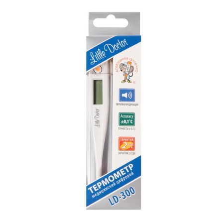 Electronic thermometer Little Doctor LD-300, memory, sound signal, case-3