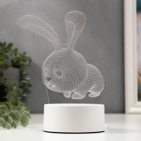 Lumber "Rabbit" Led RGB from the network 9.5x14x19 cm Risalux-1