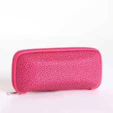 Lightning glass case, length 16 cm, pink color