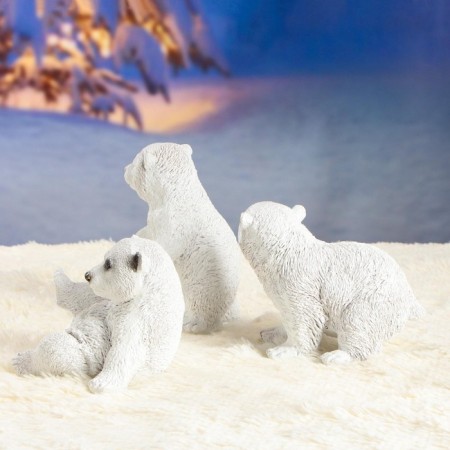 New Year's figure "Bear" (set of 3 pieces) 18cm-1
