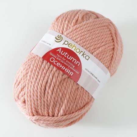 Autumn yarn 25% wool, 75% pan 150m/200g (68-hour rose)-1