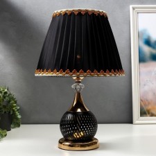 Table lamp 16434/1BK E27 40W black and gold 27.5x27.5x42 cm Risalux