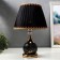 Table lamp 16434/1BK E27 40W black and gold 27.5x27.5x42 cm Risalux